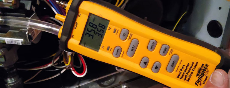 dual port manometer and pressure switch tester