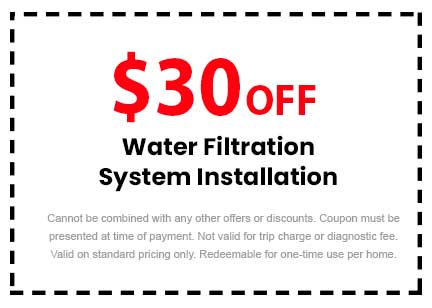 Discount on Water Filtration System