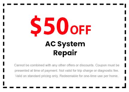 Discount on AC System Repair