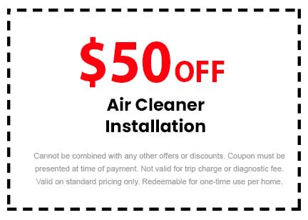 Discount on Air Cleaner Installation