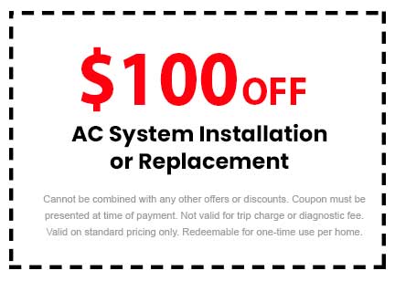 Discount on AC System Installation or Replacement