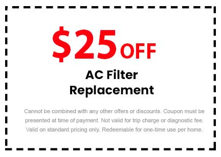 Discount on AC Filter Replacement