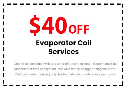 Discount on Evaporator Coil Services