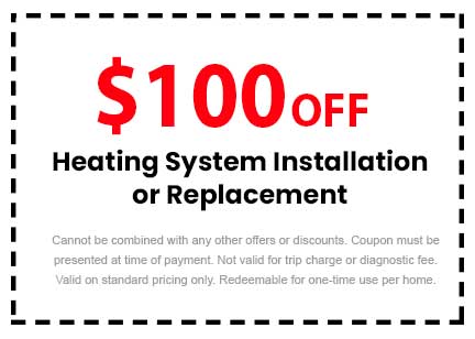 Discount on Heating System Installation or Replacement
